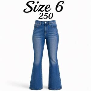 NWT  Size 6 Sofia Vergara Melisa High Rise Flare Jeans Medium Wash